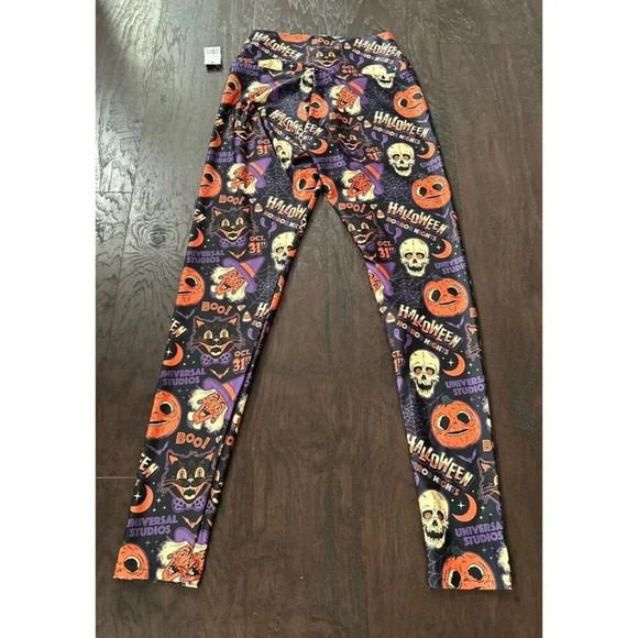 HHN Lil Boo Leggings Halloween Horror Nights Universal Studios Pumpkin Cat Witch - Picture 3 of 3